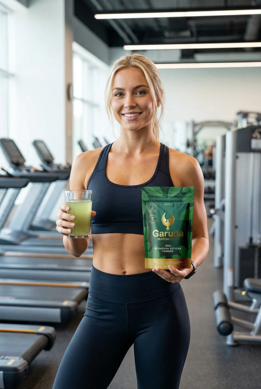 Customer holding Hudson Valley Botanicals kratom pouch