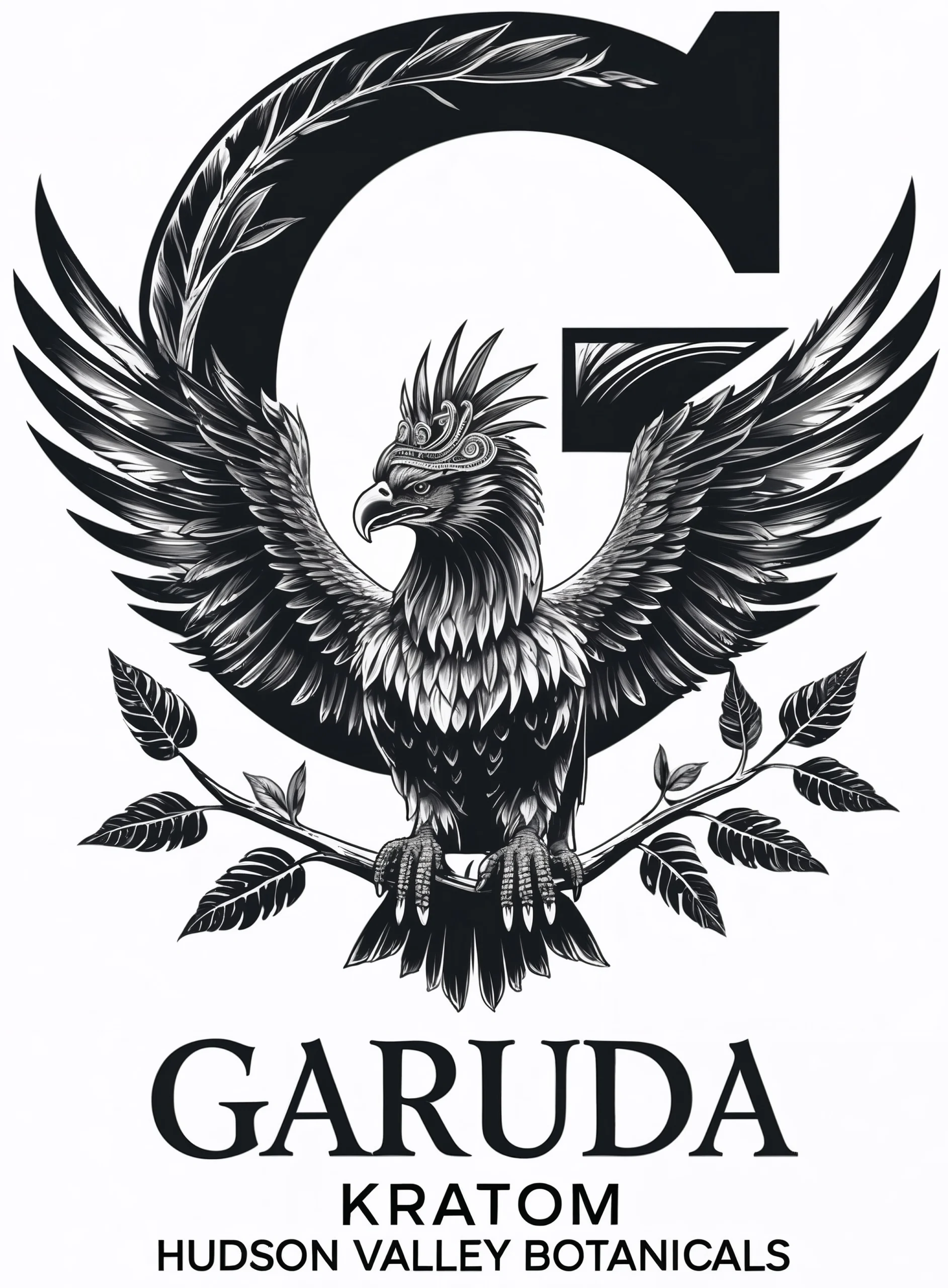 Garuda Kratom logo featuring the mythical Garuda bird