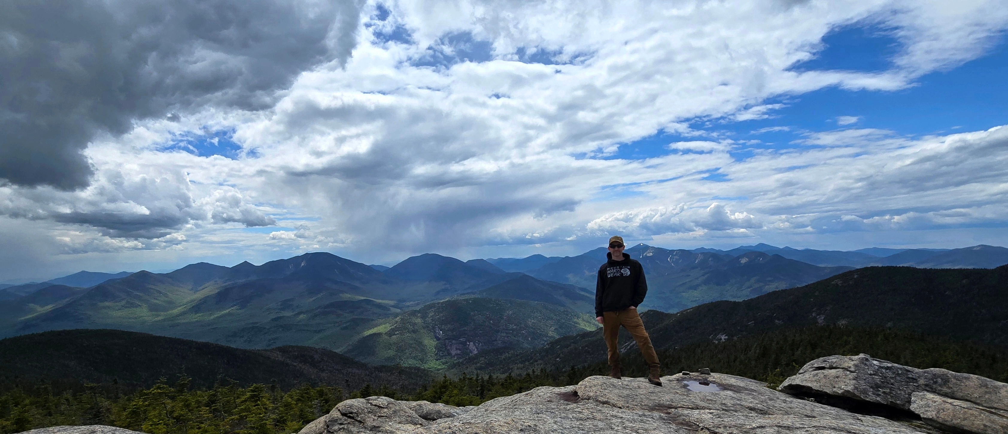 Scott hiking Giant Mountain in the Adirondacks